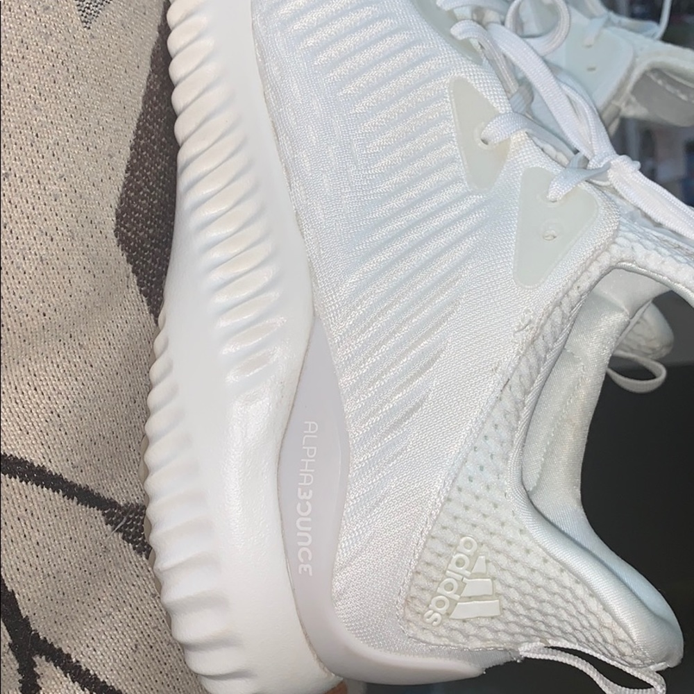 Adidas all white alphabounce